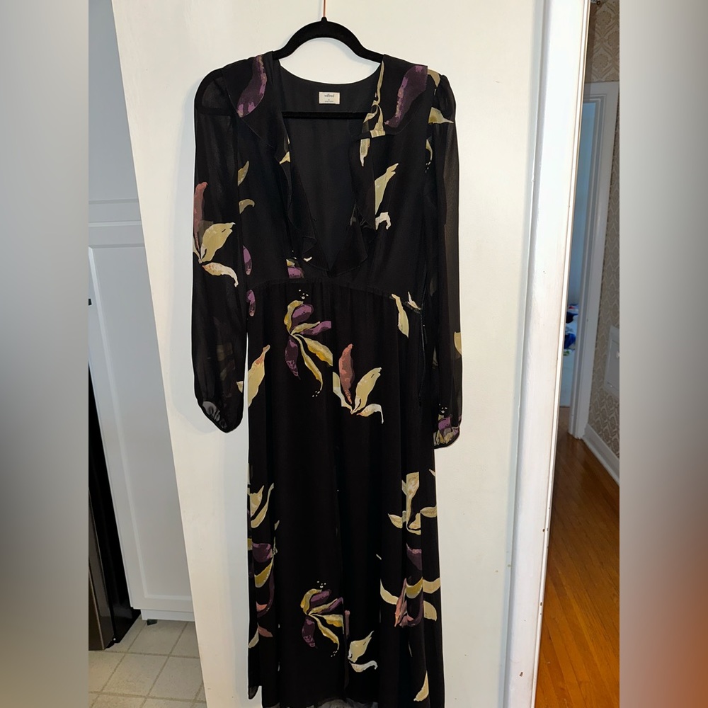 Wilfred Chiffon Maxi Dress Size 4